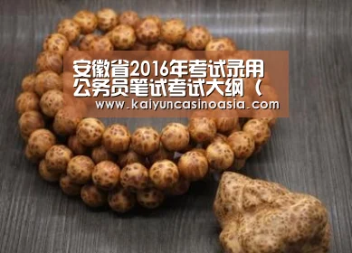 安徽省2016年考试录用公务员笔试考试大纲(全)‘开运APP’(图3) 开运竞猜